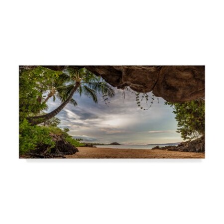 Trademark Fine Art Pierre Leclerc 'Tropical Cave' Canvas Art, 10x19 PL00422-C1019GG